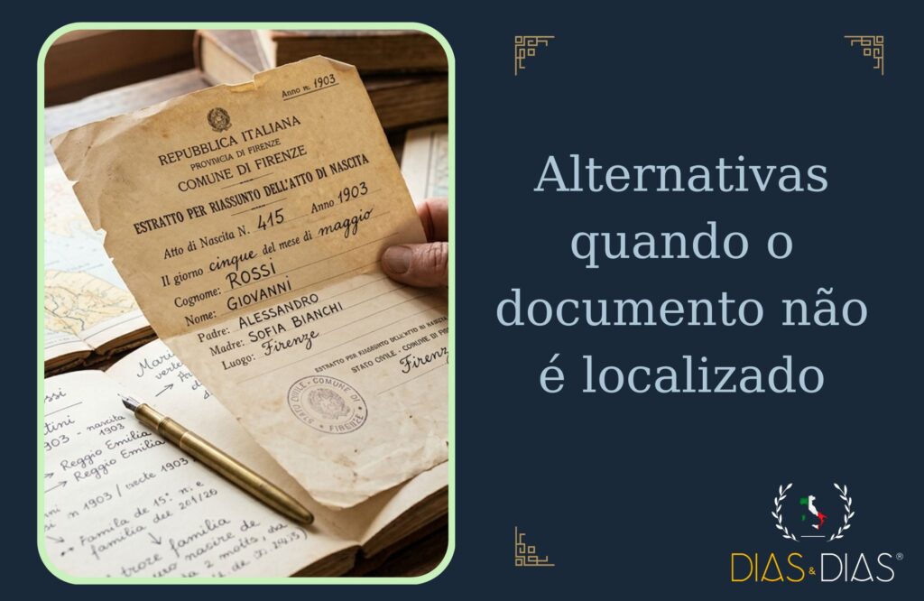 como encontrar certidão de nascimento italiana