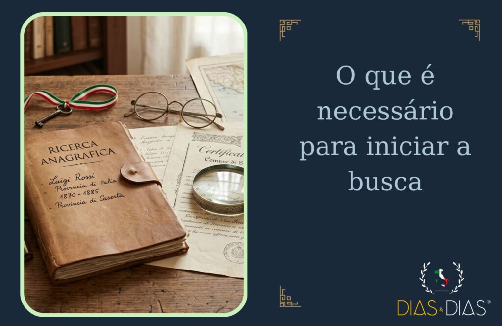 O que é necessário para iniciar a busca