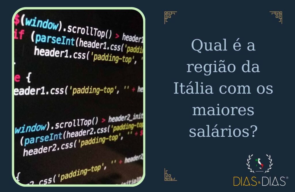 Qual é a região da Itália com os maiores salários