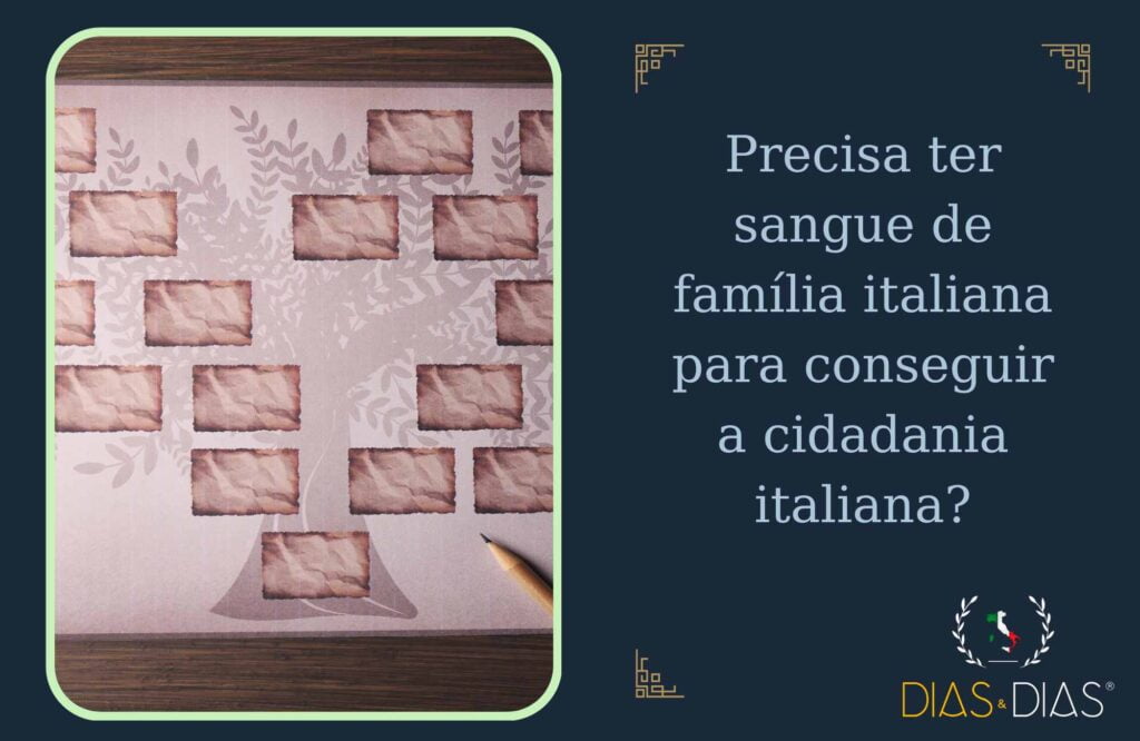 Precisa ter sangue de família italiana para conseguir a cidadania italiana