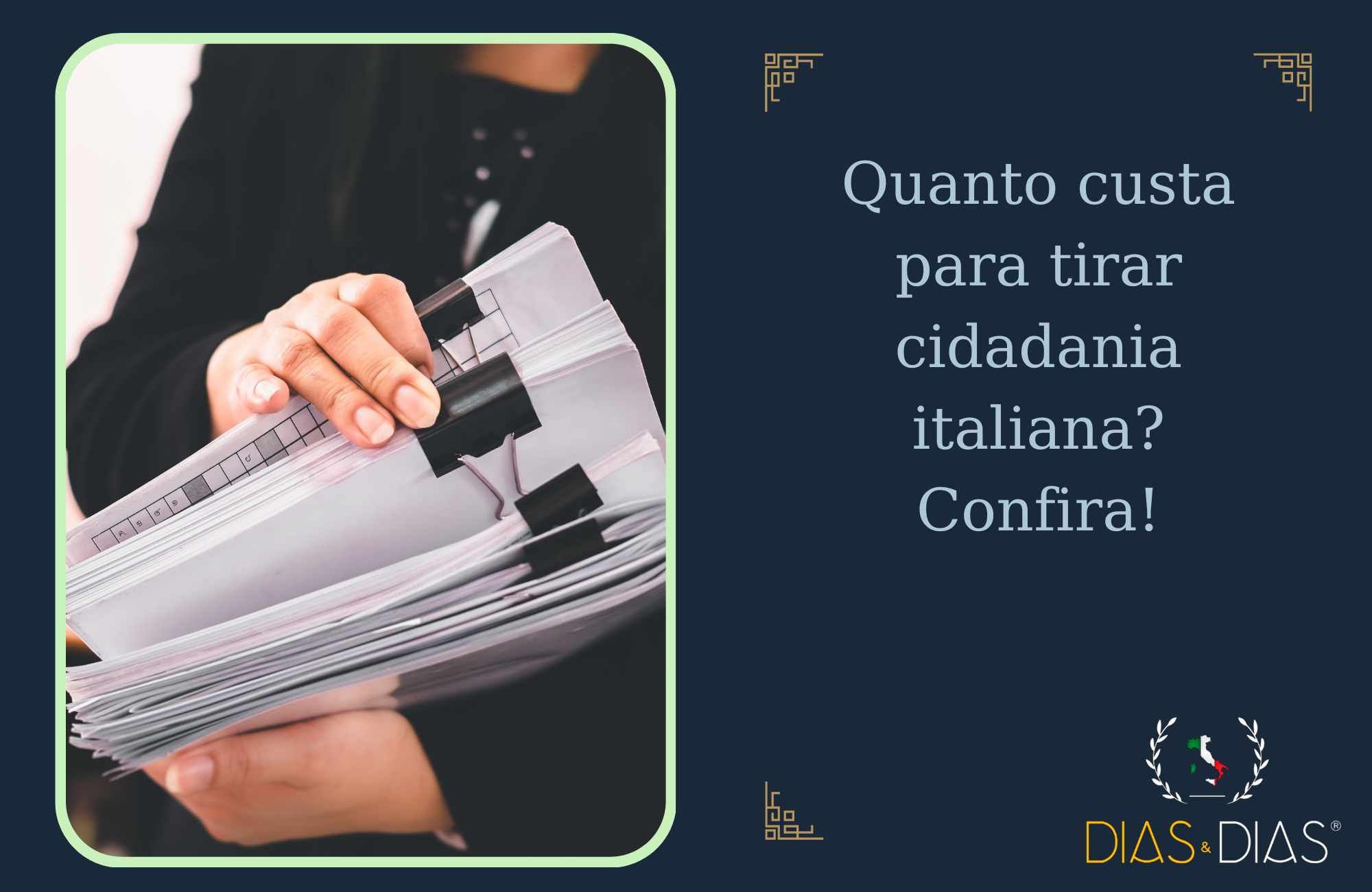 Quanto custa para tirar cidadania italiana Confira!