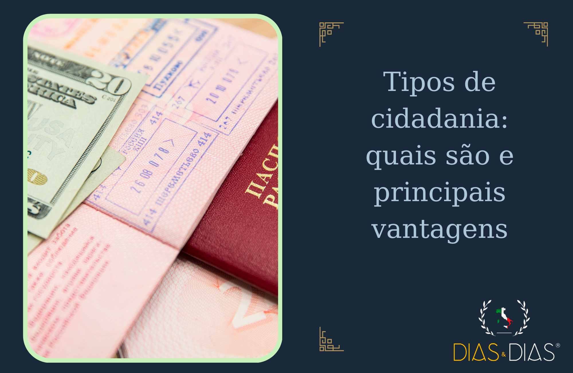 Tipos de cidadania quais são e principais vantagens