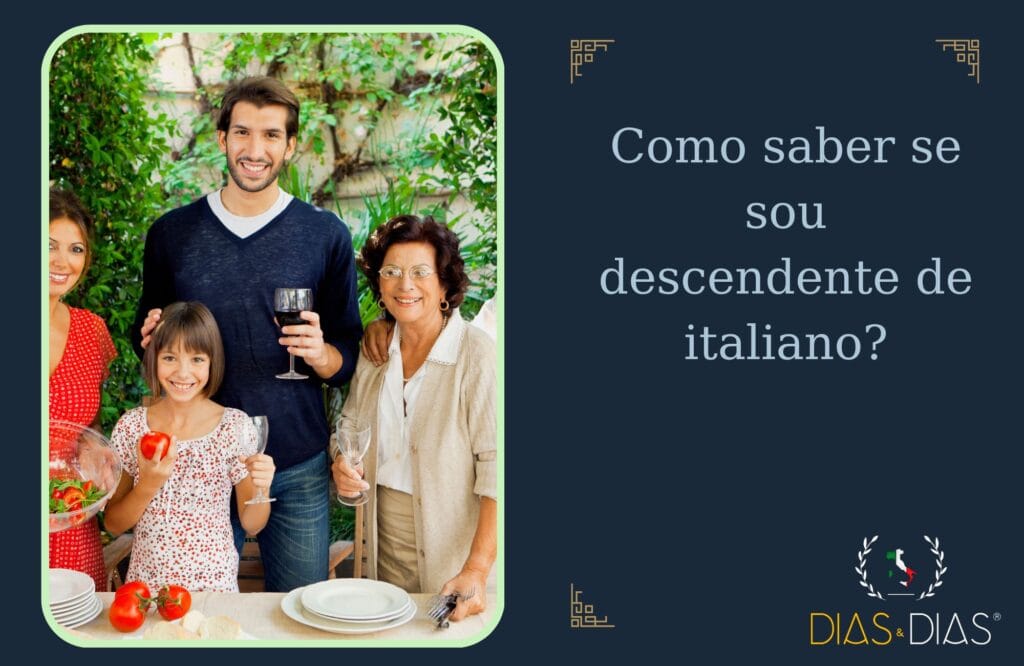 Como saber se sou descendente de italiano?