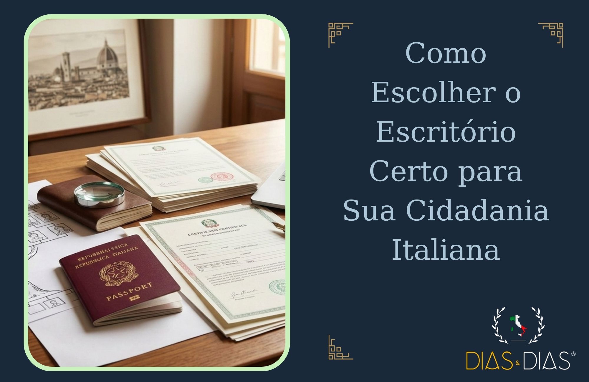 Como Escolher o Escritório Certo para Sua Cidadania Italiana